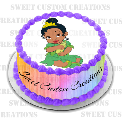 Baby Princess Tiana Edible Image Frosting Sheet #58 (70+ sizes)