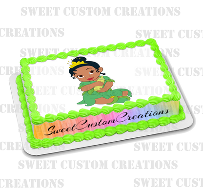 Baby Princess Tiana Edible Image Frosting Sheet #58 (70+ sizes)