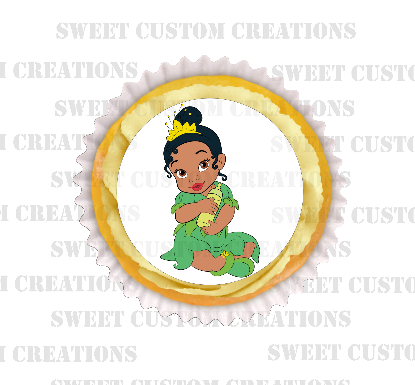 Baby Princess Tiana Edible Image Frosting Sheet #58 (70+ sizes)