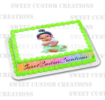 Baby Princess Tiana Edible Image Frosting Sheet #59 (70+ sizes)