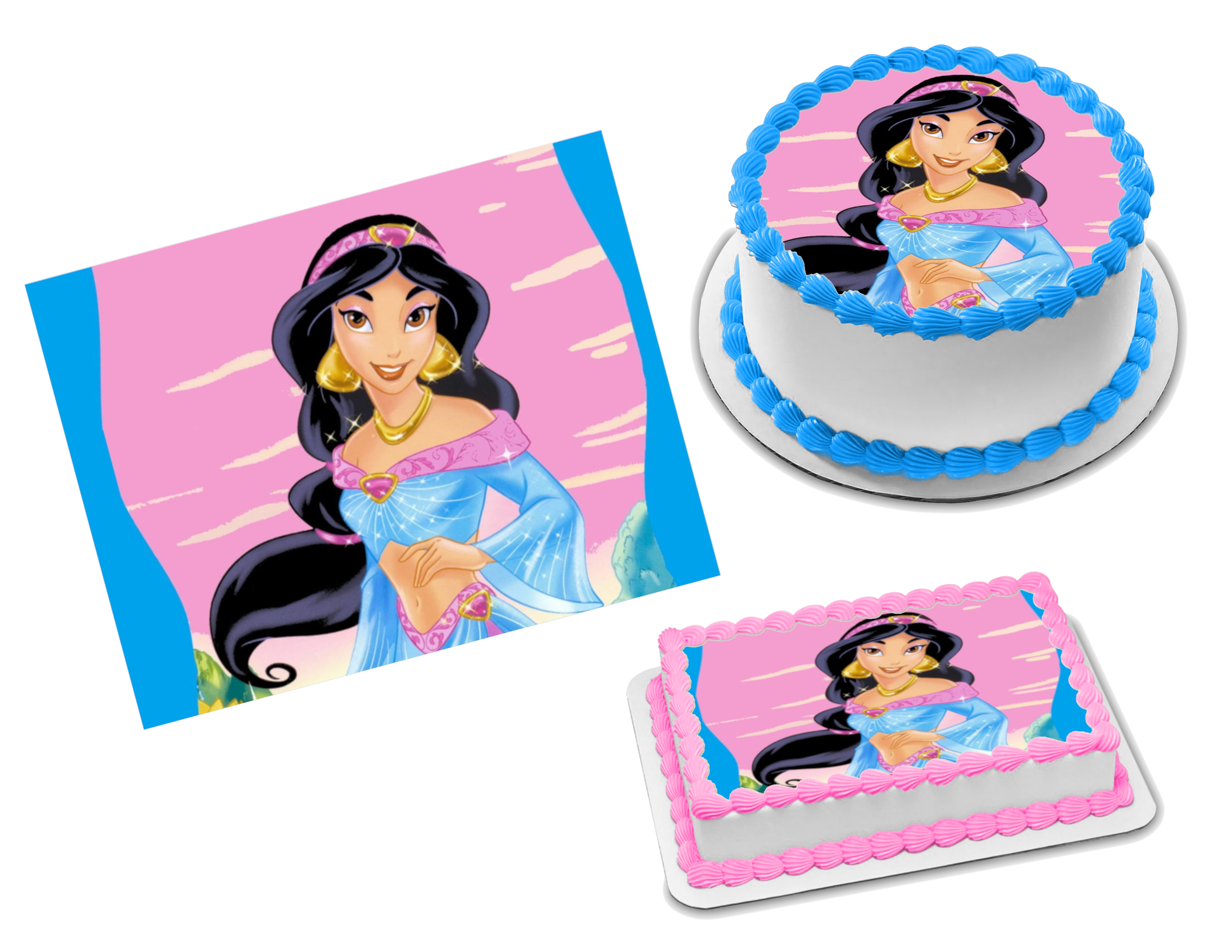 Princess Jasmine Edible Image Frosting Sheet #59 (70+ sizes)