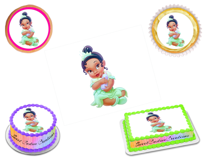 Baby Princess Tiana Edible Image Frosting Sheet #59 (70+ sizes)