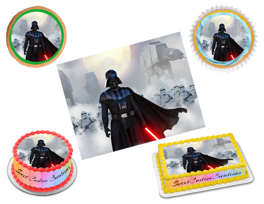 Darth Vader Star Wars Edible Image Frosting Sheet #5 (70+ sizes)