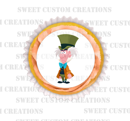 Mad Hatter Edible Image Frosting Sheet #5 (70+ sizes)