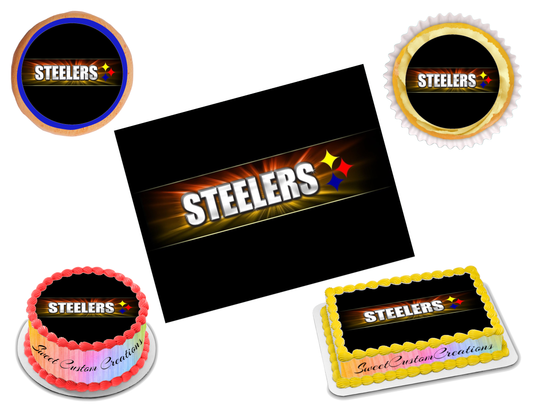 Pittsburgh Steelers Edible Image Frosting Sheet #5 (70+ sizes)