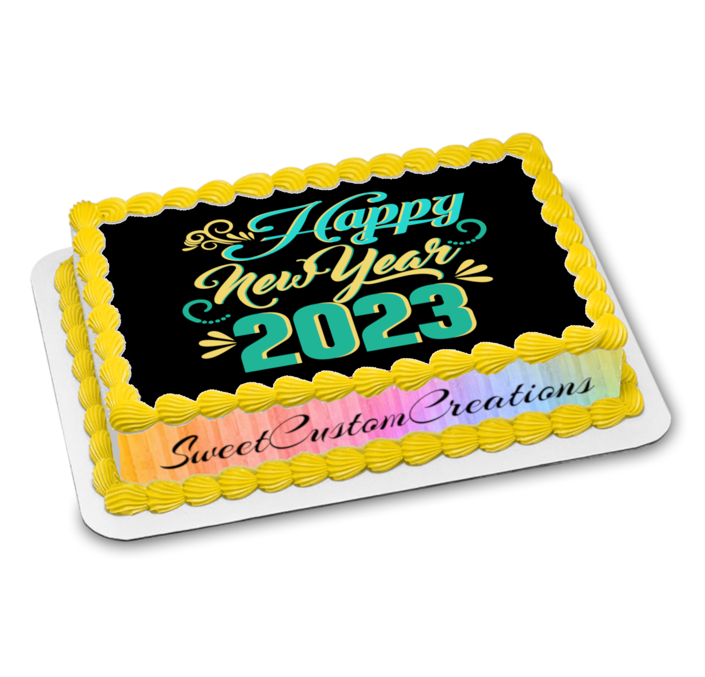 2023 New Years Edible Image Frosting Sheet #5 Topper (80+ sizes)