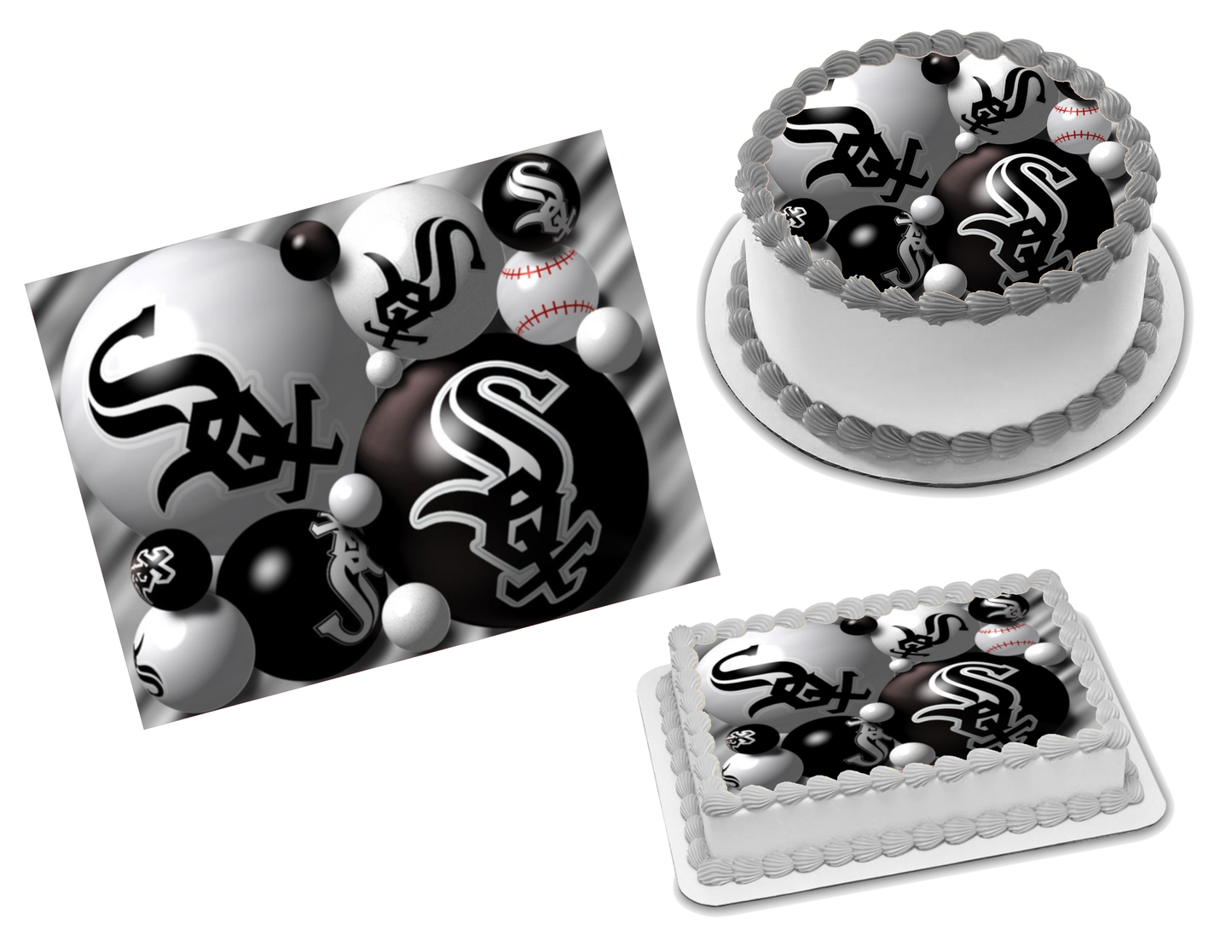 Chicago White Sox Edible Image Frosting Sheet #6 Topper (70+ sizes)