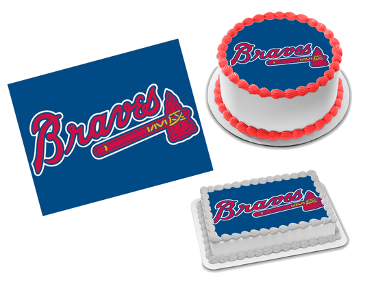 Atlanta Braves Edible Image Frosting Sheet #6 Topper (70+ sizes)