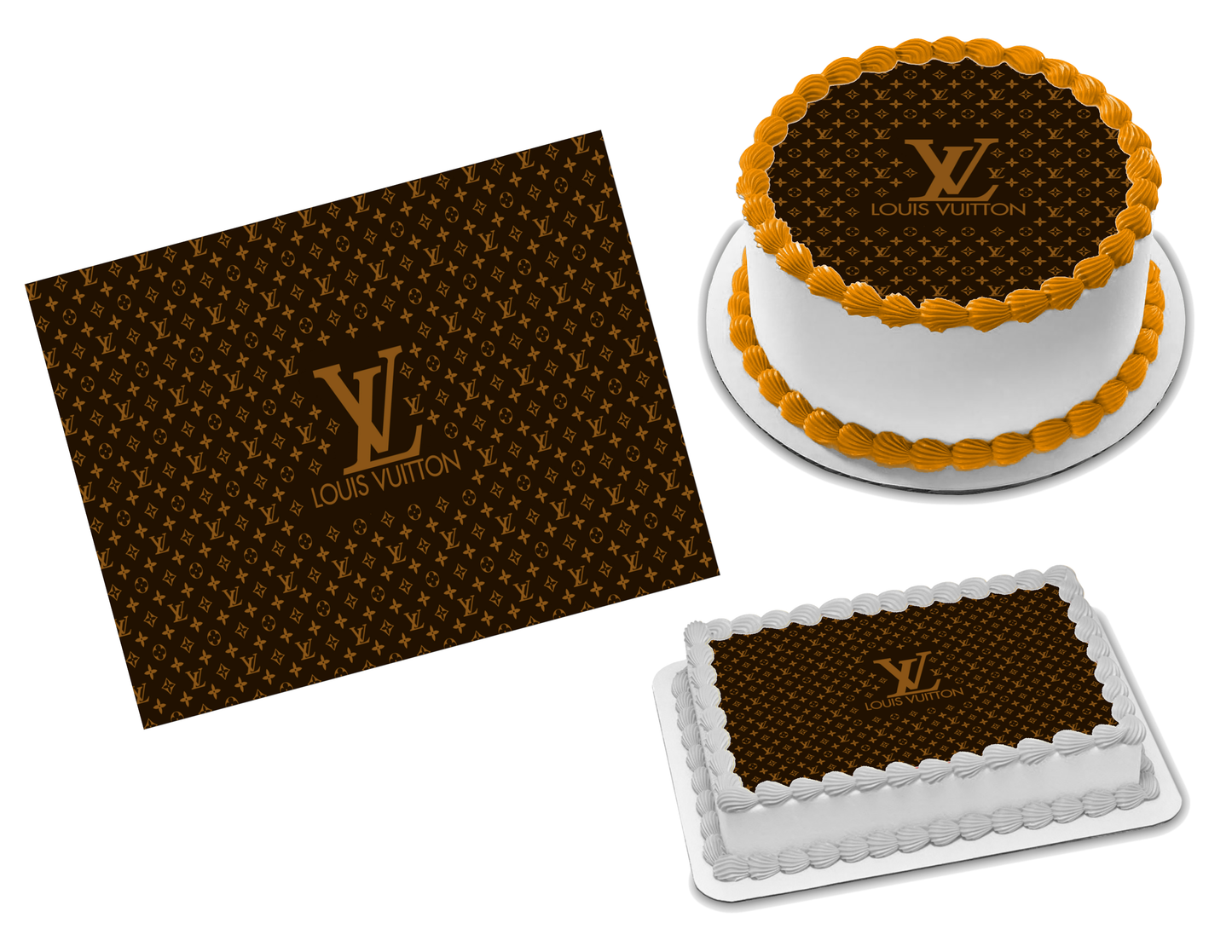 Louis Vuitton Edible Image Frosting Sheet #230 (70+ sizes)