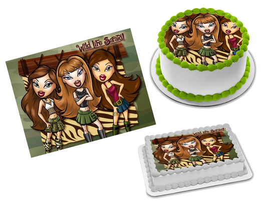 Bratz Edible Image Frosting Sheet #6 Topper (70+ sizes)