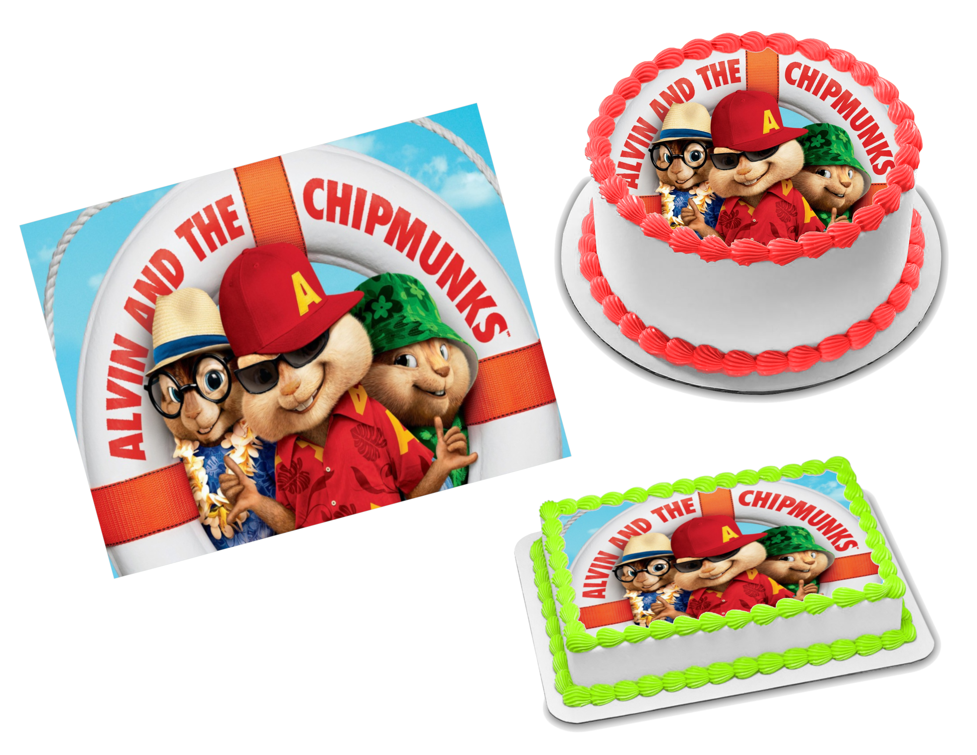 Alvin and the Chipmunks Edible Image Frosting Sheet #6 Topper (70+ sizes)