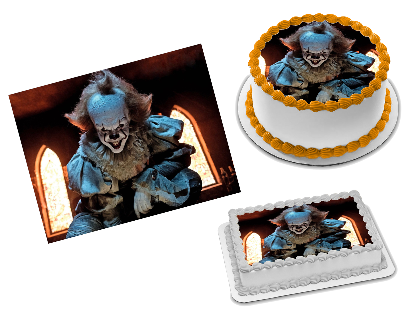 It Movie Pennywise Edible Image Frosting Sheet #6 (70+ sizes)