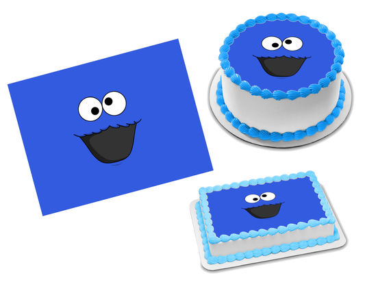 Cookie Monster Edible Image Frosting Sheet #6 Topper (70+ sizes)
