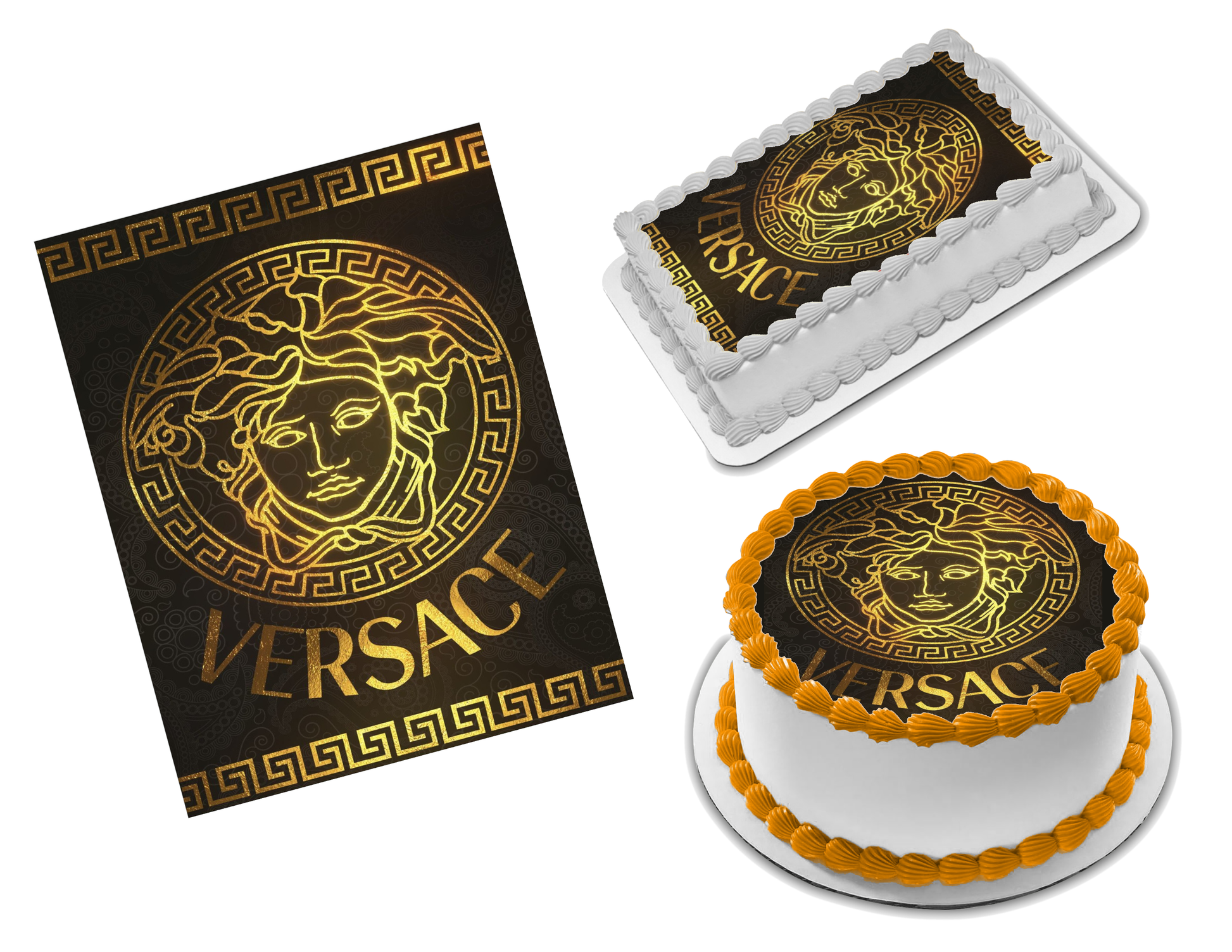 Versace Edible Image Frosting Sheet #6 (70+ sizes)