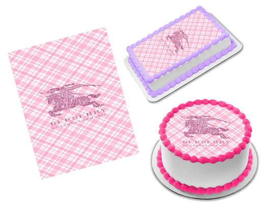 Burberry Edible Image Frosting Sheet #6 Topper (70+ sizes)
