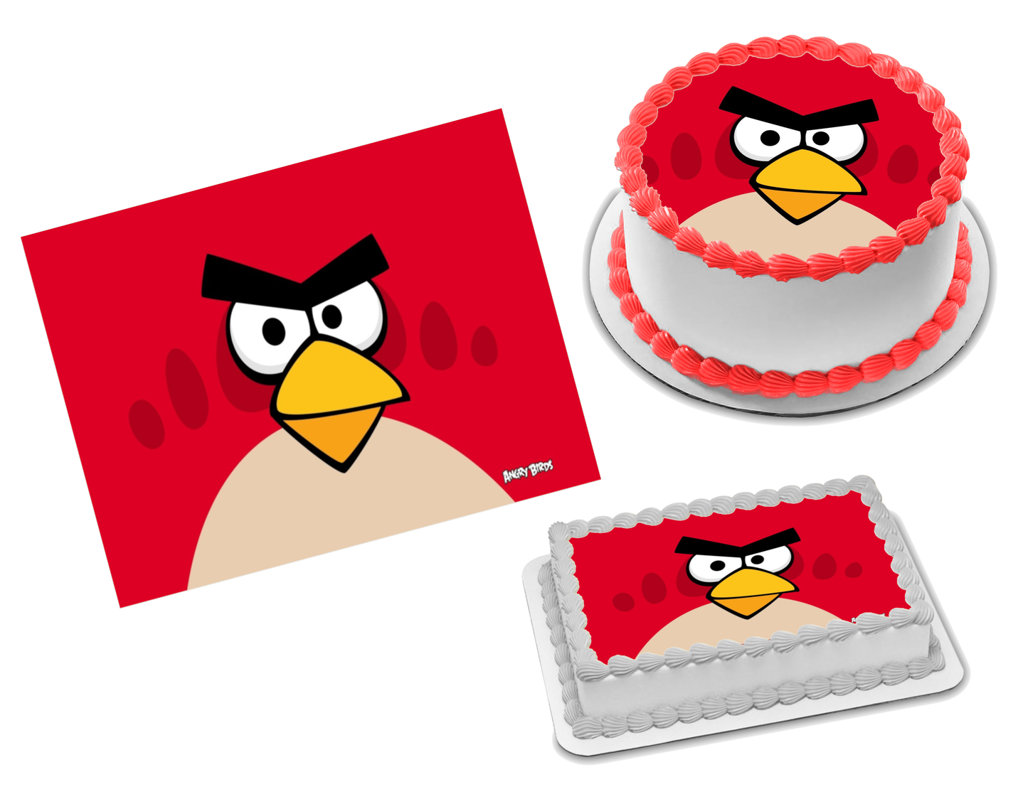 Angry Birds Edible Image Frosting Sheet #6 Topper (70+ sizes)
