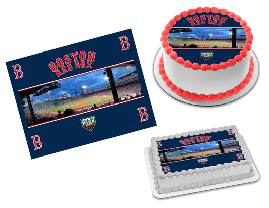 Boston Red Sox Edible Image Frosting Sheet #6 Topper (70+ sizes)