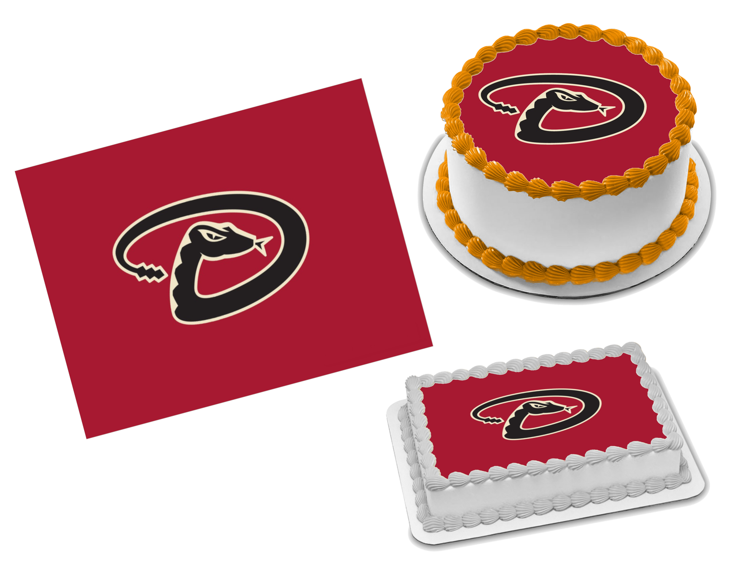 Arizona Diamondbacks Edible Image Frosting Sheet #6 Topper (70+ sizes)