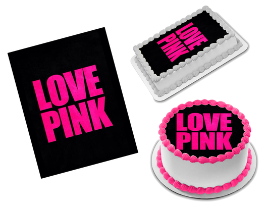 Victoria's Secret Pink Edible Image Frosting Sheet #6 (70+ sizes)