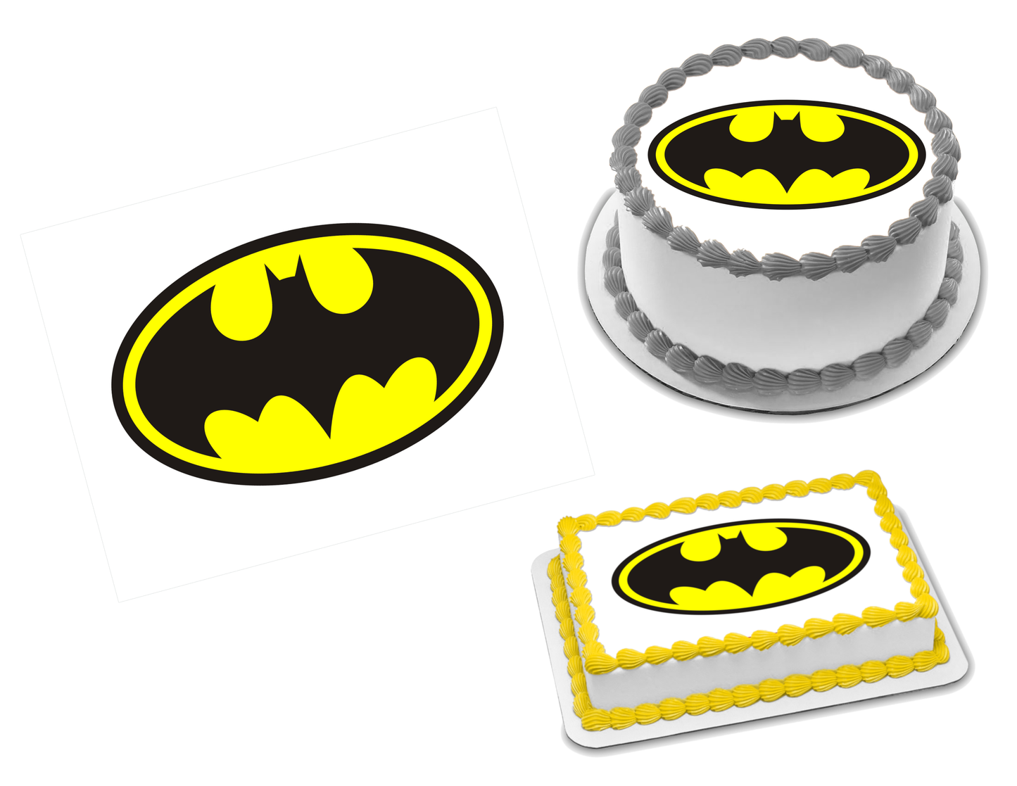 Batman Edible Image Frosting Sheet #60 Topper (70+ sizes)