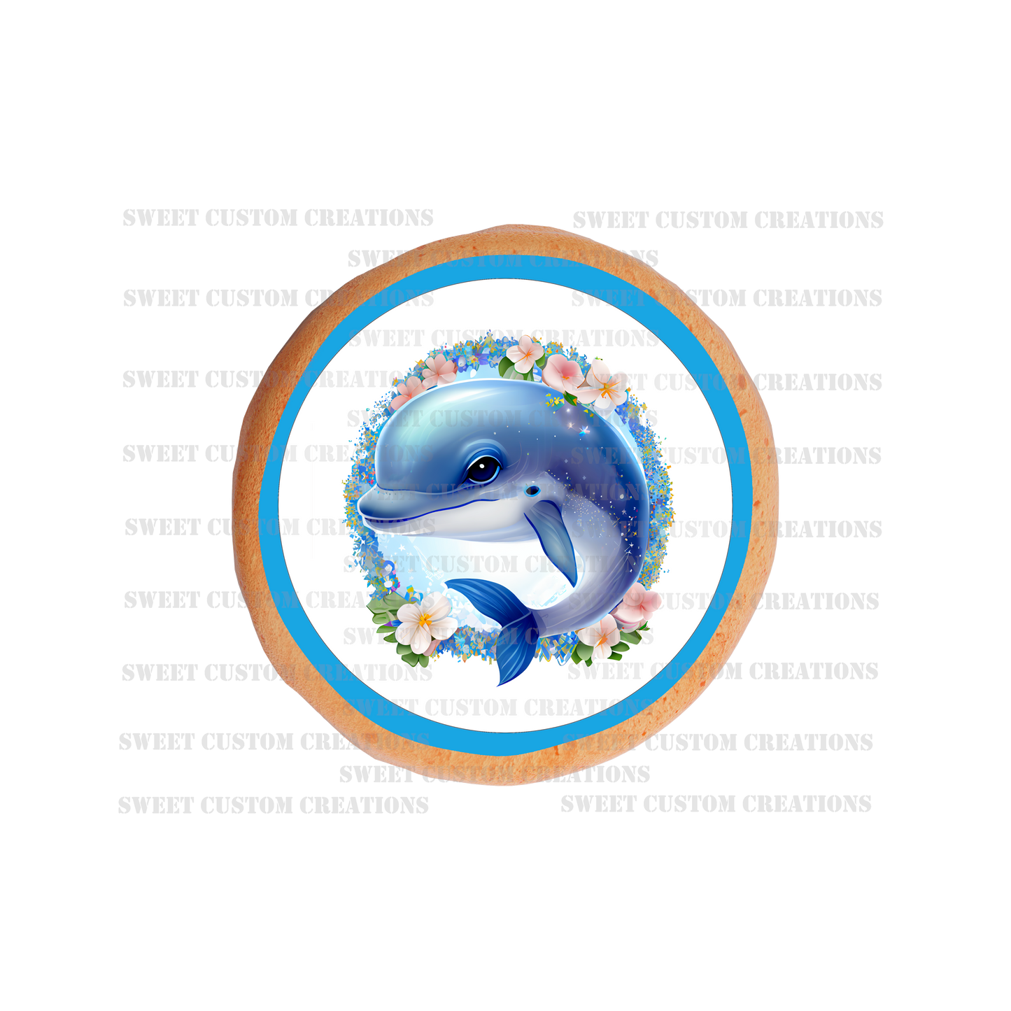 Dolphin Edible Image Frosting Sheet #60 Topper (70+ sizes)