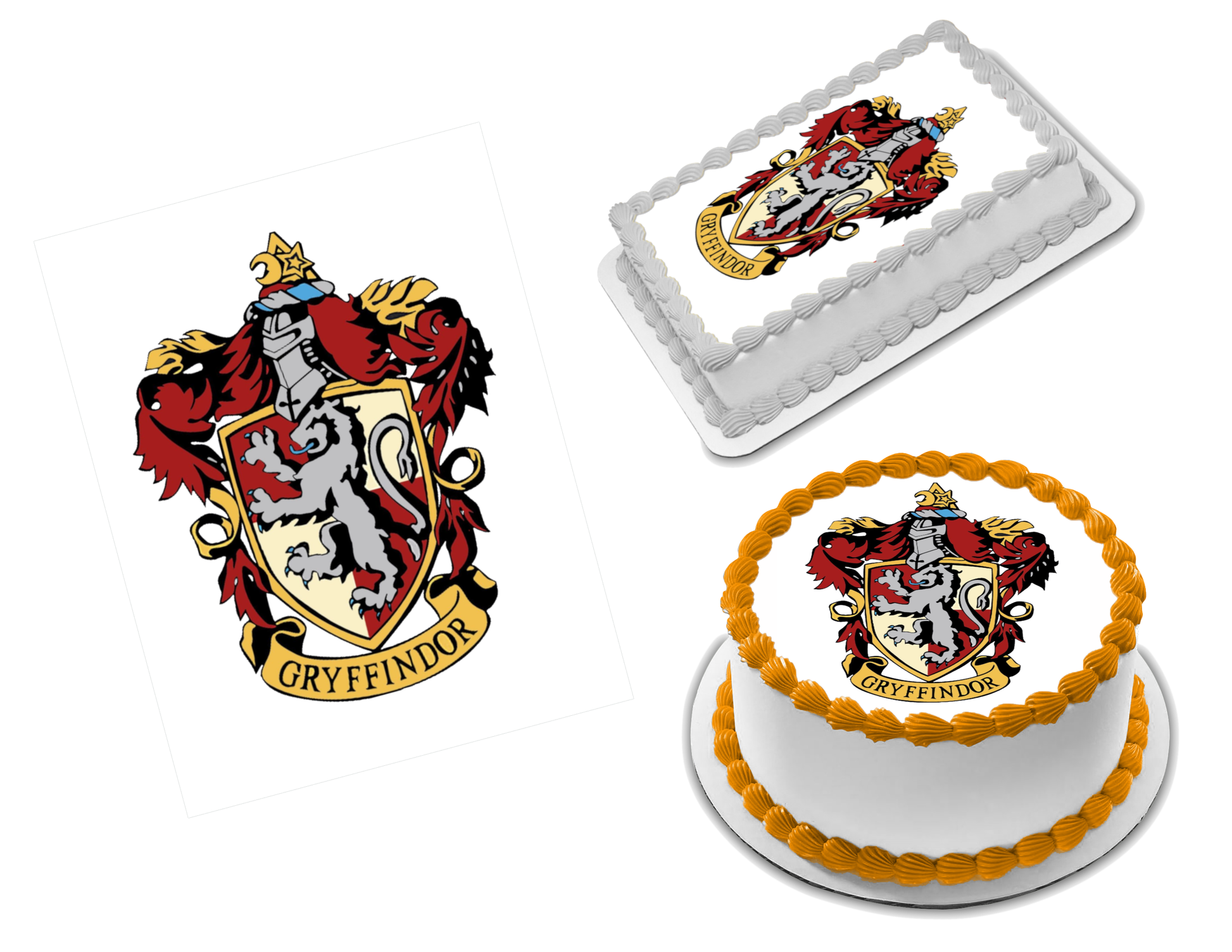 Harry Potter Scene Edible Thick Wafer Paper Cake Toppers Decorations