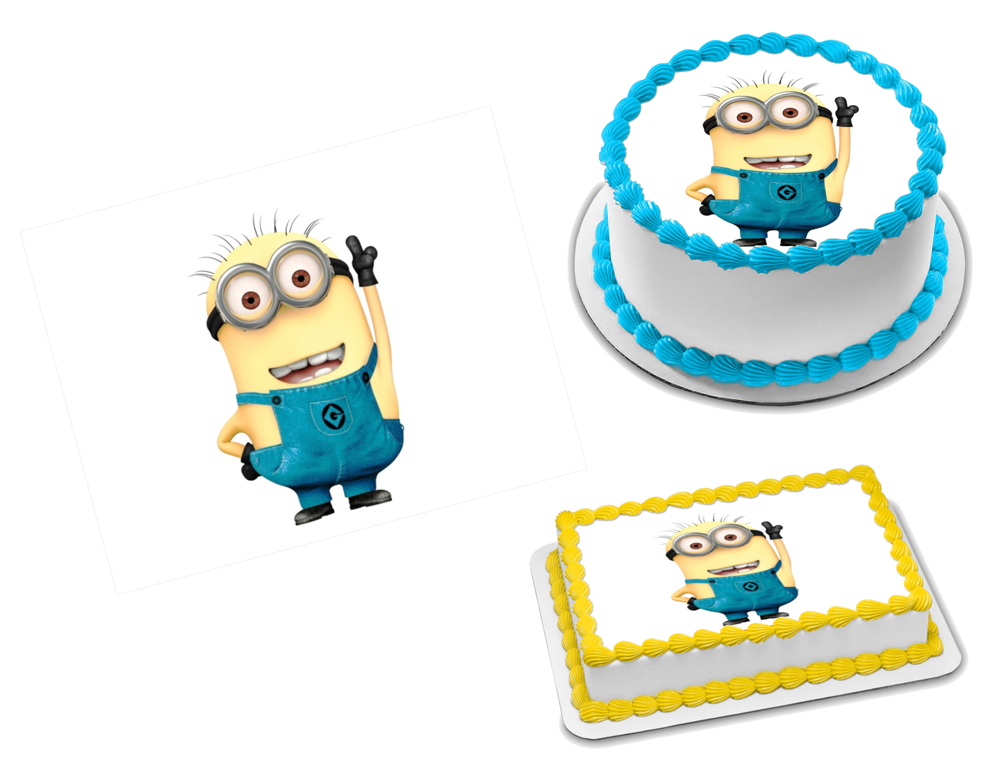 Minions Edible Image Frosting Sheet #60 (70+ sizes)