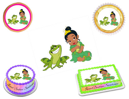 Baby Princess Tiana Edible Image Frosting Sheet #60 (70+ sizes)