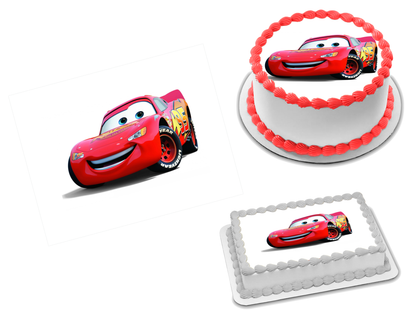 Cars Lightning McQueen Edible Image Frosting Sheet #61 Topper (70+ sizes)