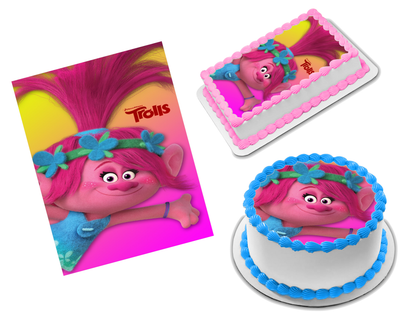 Poppy Trolls Edible Image Frosting Sheet #65 (70+ sizes)