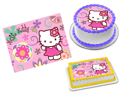 Hello Kitty Edible Image Frosting Sheet #67 (70+ sizes)