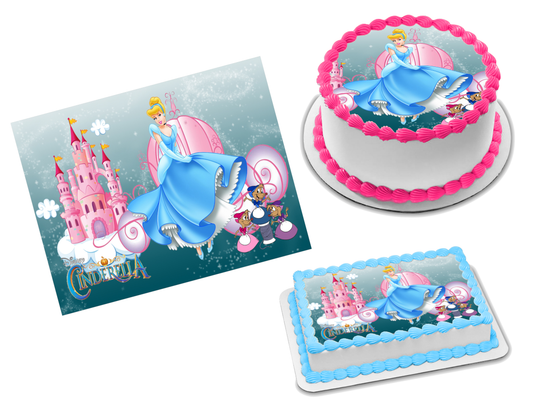 Princess Cinderella Edible Image Frosting Sheet #67 (70+ sizes)