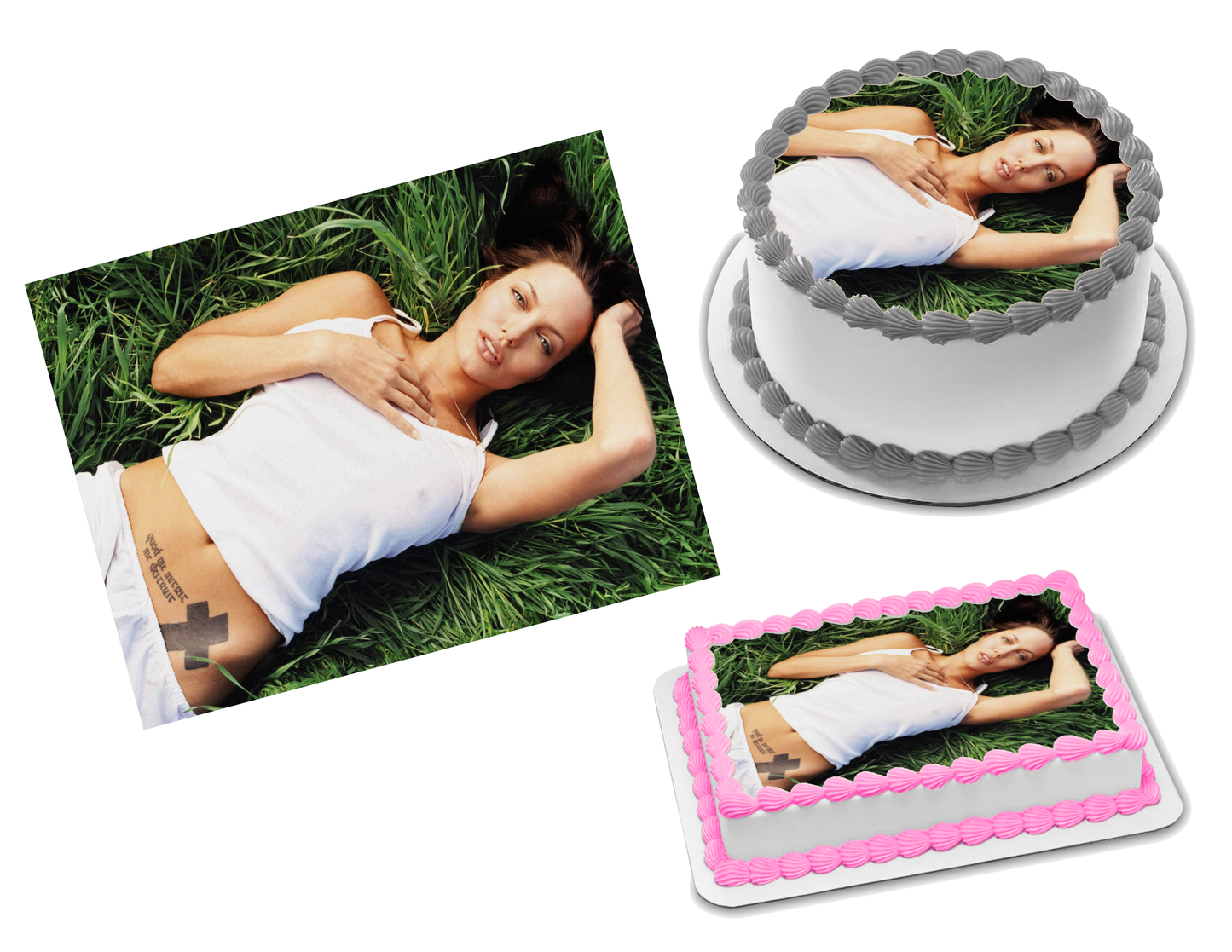 Angelina Jolie Edible Image Frosting Sheet #69 Topper (70+ sizes)