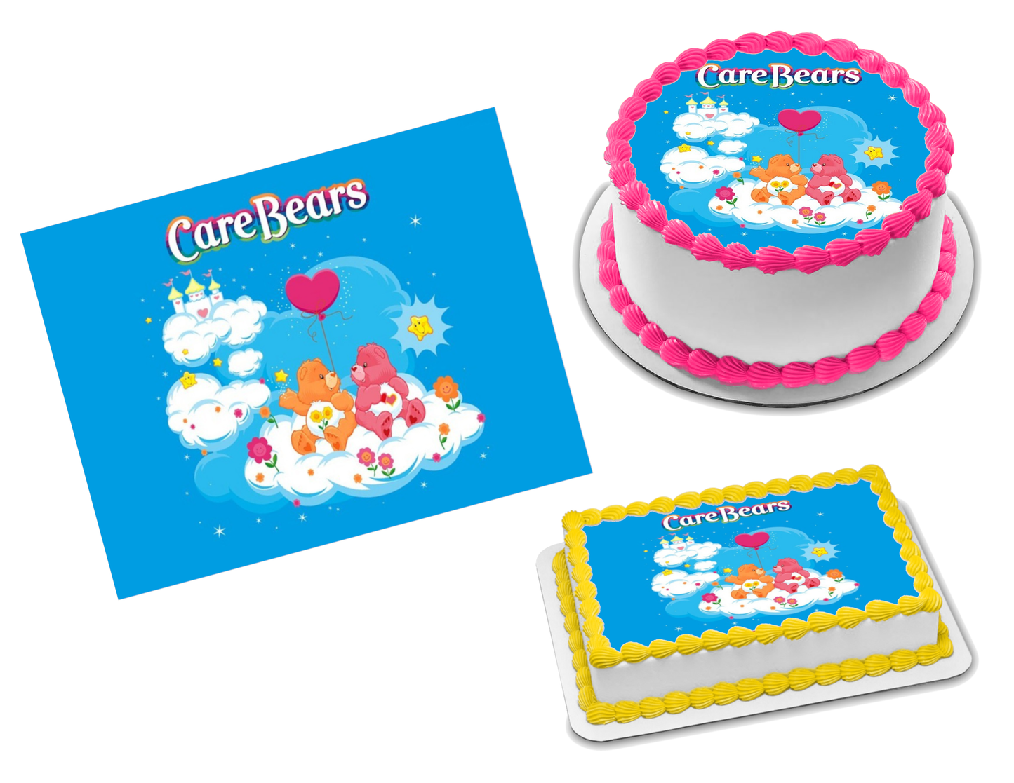 Care Bears Edible Image Frosting Sheet #69 Topper (70+ sizes)