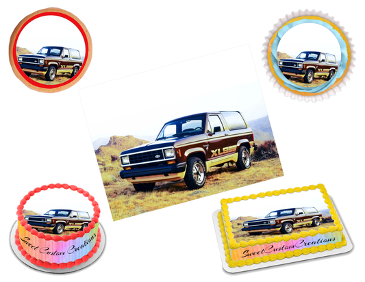 Ford Bronco Edible Image Frosting Sheet #6 (70+ sizes)