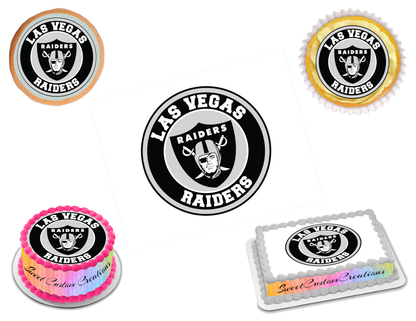 Las Vegas Raiders Edible Image Frosting Sheet #6 (70+ sizes)