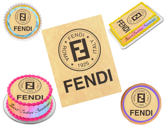 Fendi Edible Image Frosting Sheet #6 (70+ sizes)
