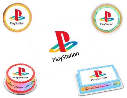 Playstation Logo Edible Image Frosting Sheet #6 (70+ sizes)