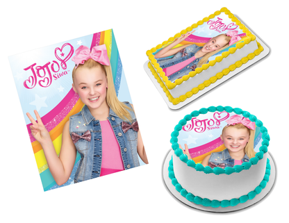 JoJo Siwa Edible Image Frosting Sheet #7 (70+ sizes)