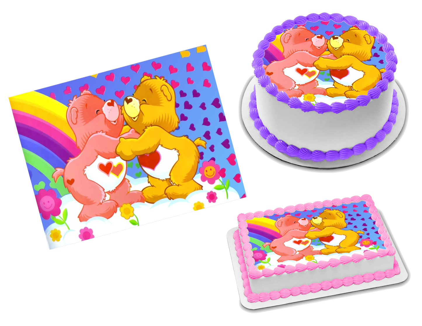 Care Bears Edible Image Frosting Sheet #7 Topper (70+ sizes)