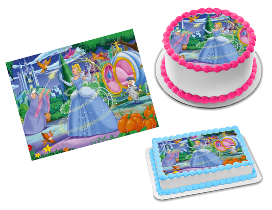Princess Cinderella Edible Image Frosting Sheet #7 (70+ sizes)