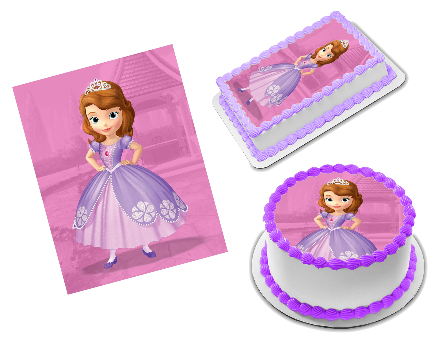 Sofia the First Edible Image Frosting Sheet #7 (70+ sizes)