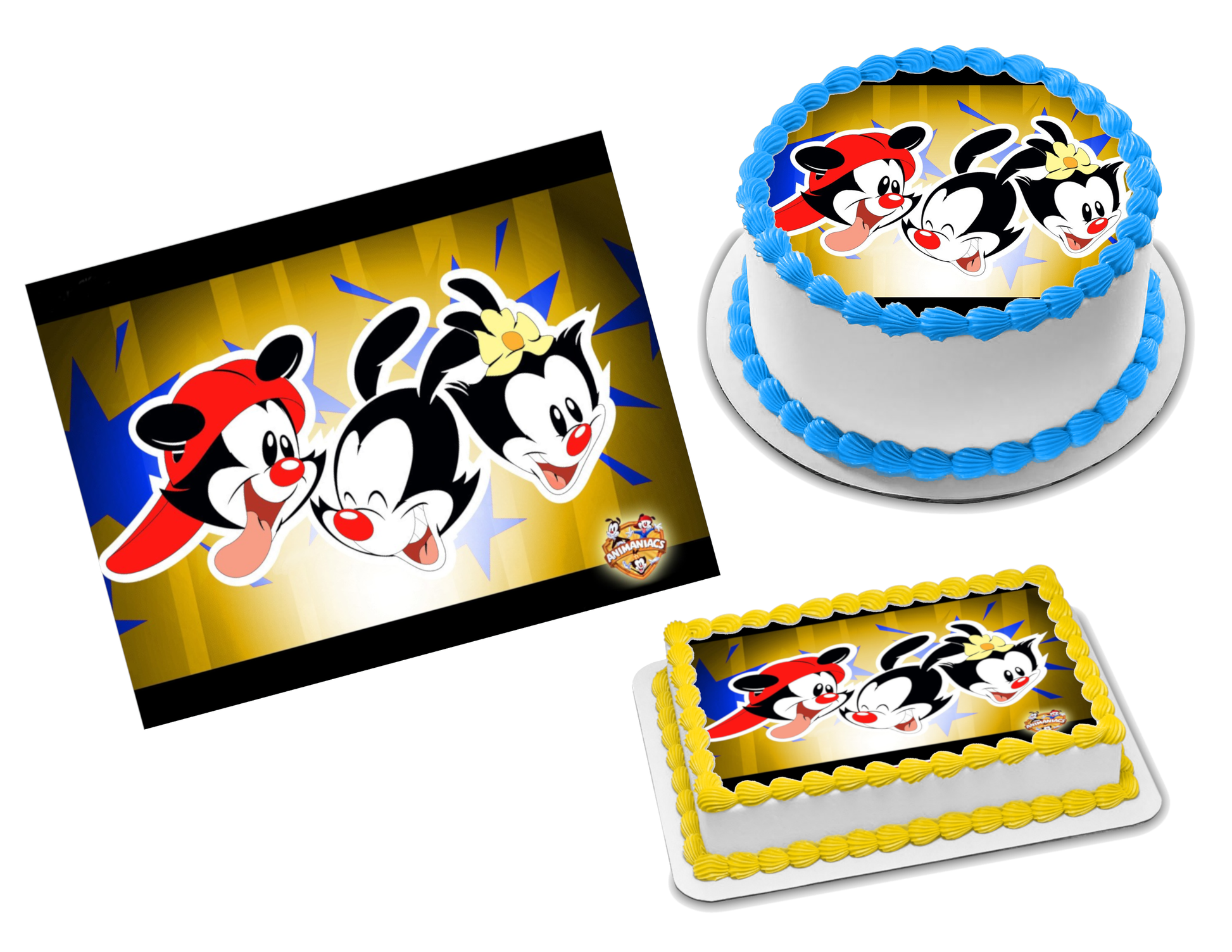 Animaniacs Edible Image Frosting Sheet #7 Topper (70+ sizes)