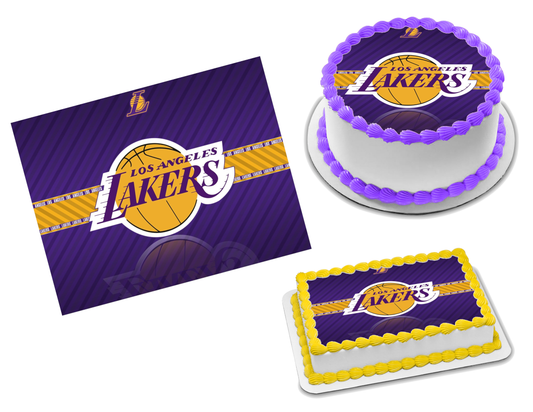 Los Angeles Lakers Edible Image Frosting Sheet #7 (70+ sizes)