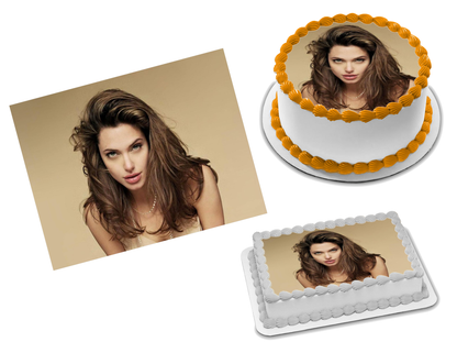 Angelina Jolie Edible Image Frosting Sheet #71 Topper (70+ sizes)