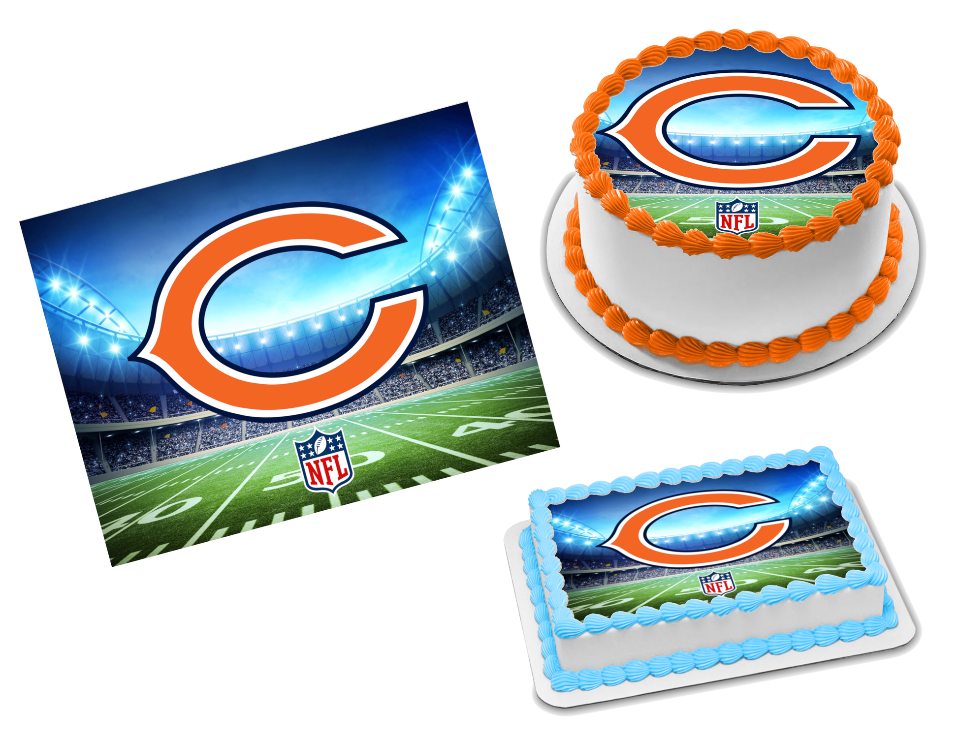 Chicago Bears Edible Image Frosting Sheet #71 Topper (70+ sizes)