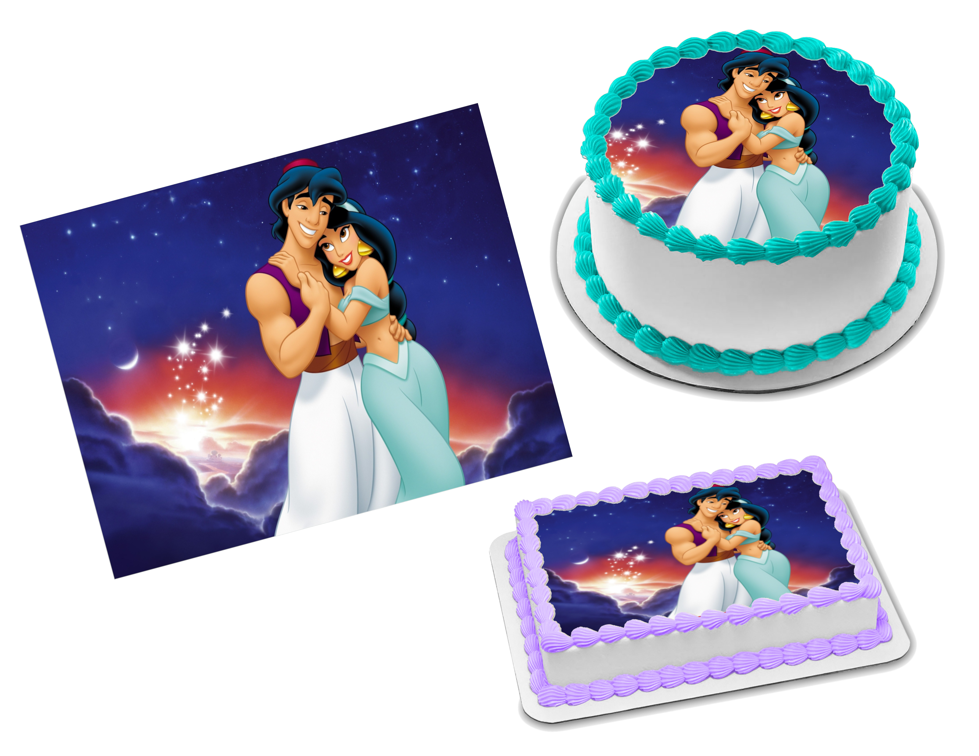 Splendid Aladdin and Jasmine Cake - Between The Pages Blog