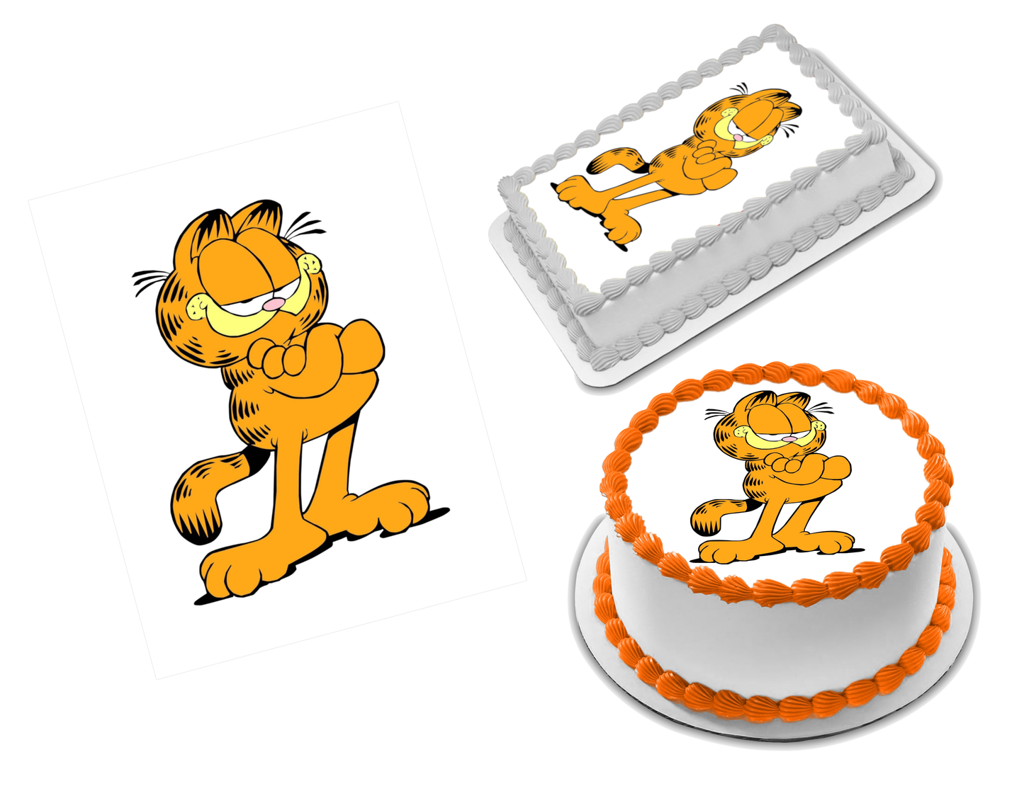 Garfield Edible Image Frosting Sheet #76 Topper (70+ sizes)
