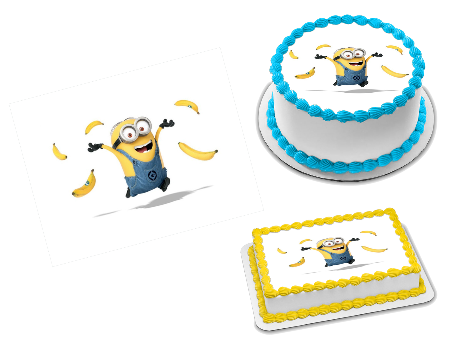 Minions Edible Image Frosting Sheet #77 (70+ sizes)