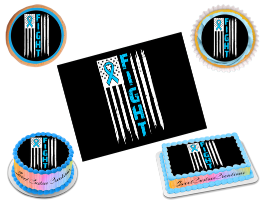 Prostate Cancer Awareness Edible Image Frosting Sheet #7 (70+ sizes)